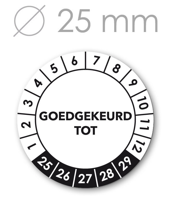 Professionele gaatjestang voor keuringsstickers