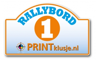 Rallyborden Kunststof